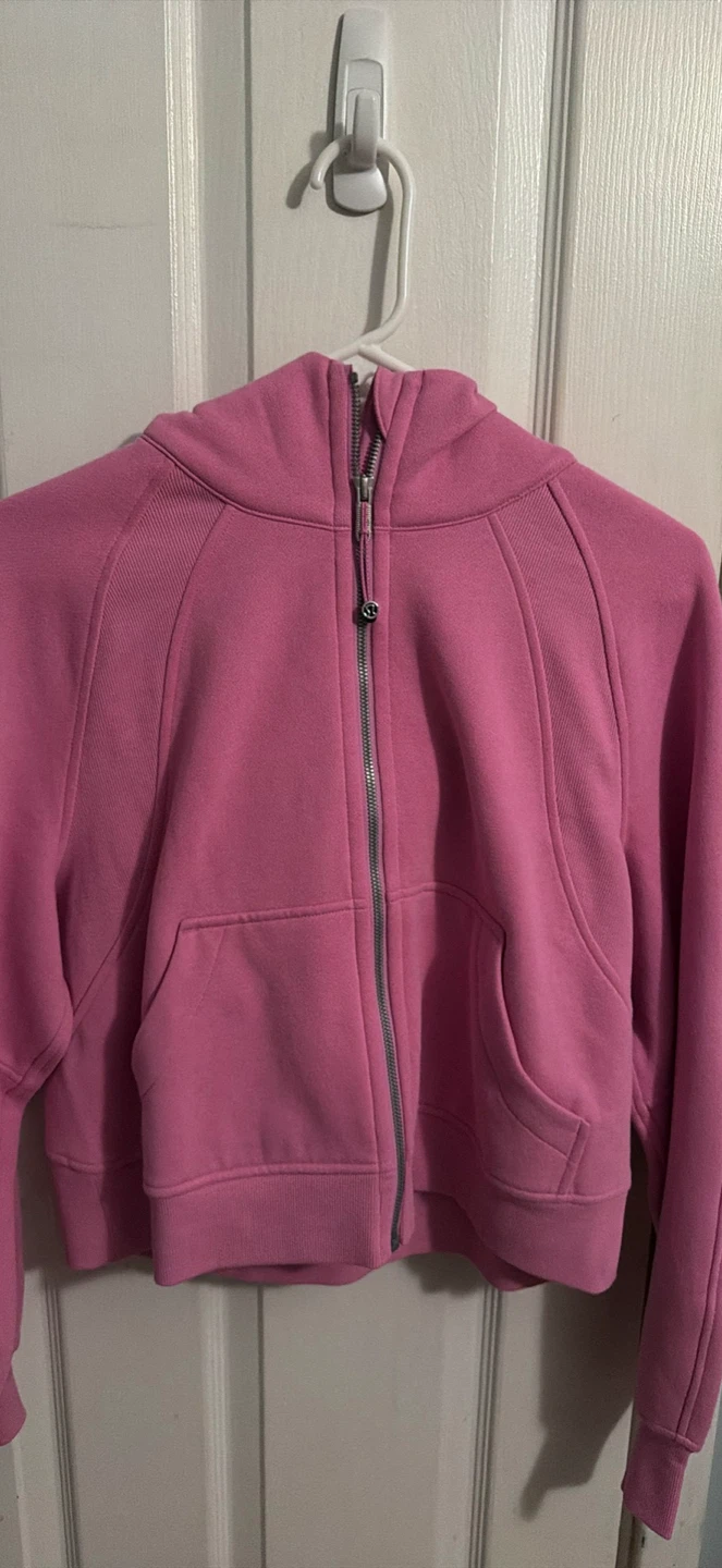 Lululemon scuba size Xs/s dahlia mauve full zip hoodie