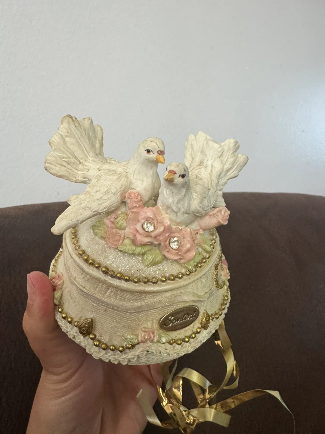 Santini Decorative Keepsake Box with Doves - photo 2