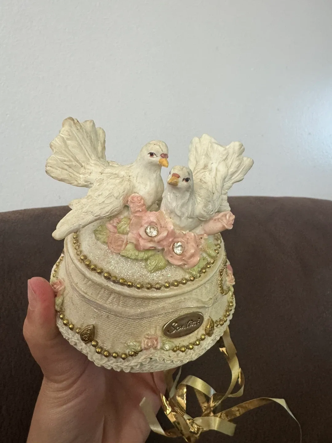 Santini Decorative Keepsake Box with Doves - photo 2