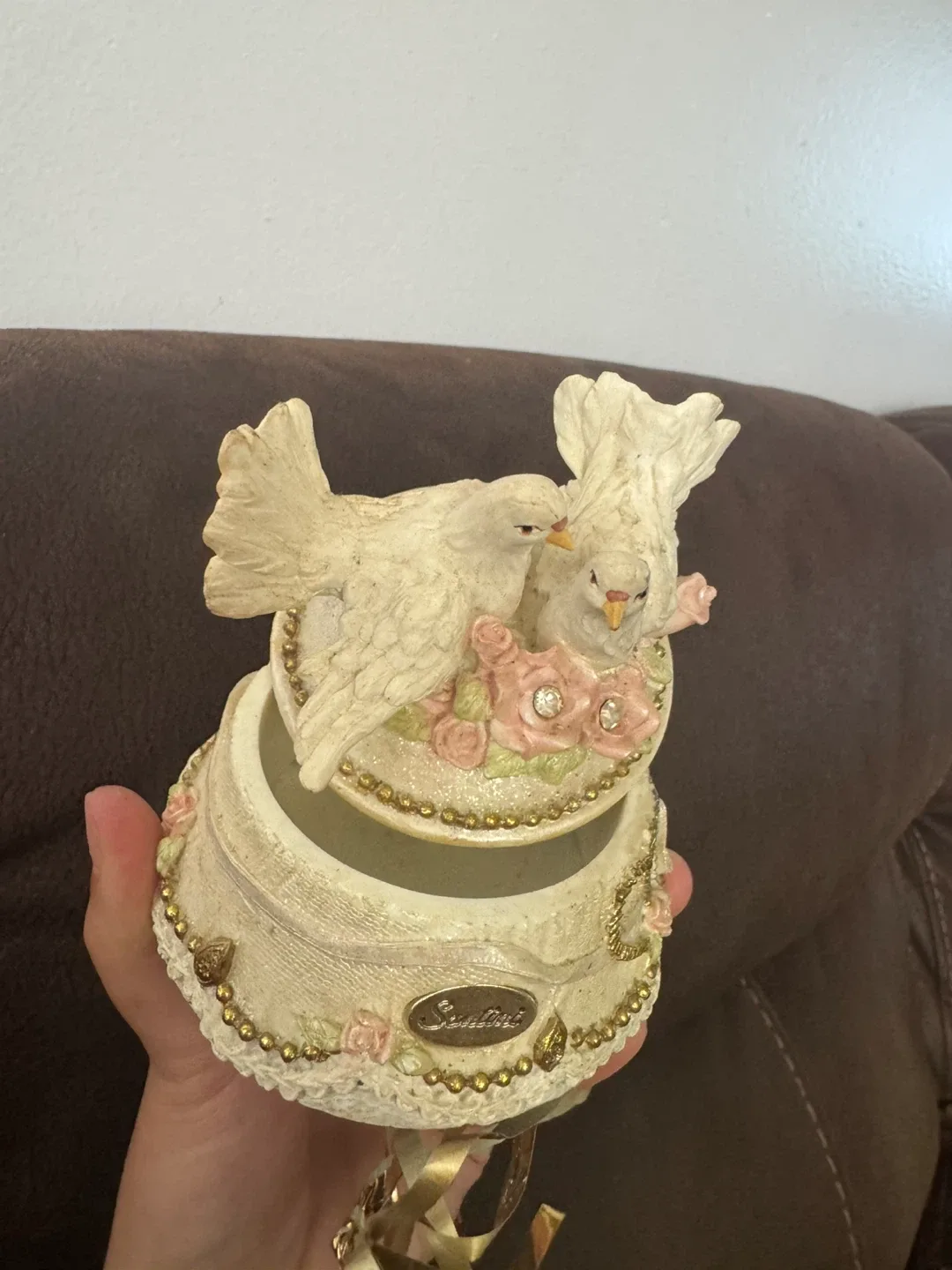 Santini Decorative Keepsake Box with Doves - photo 3