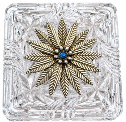 Vintage Cut Glass Trinket Box - photo 2