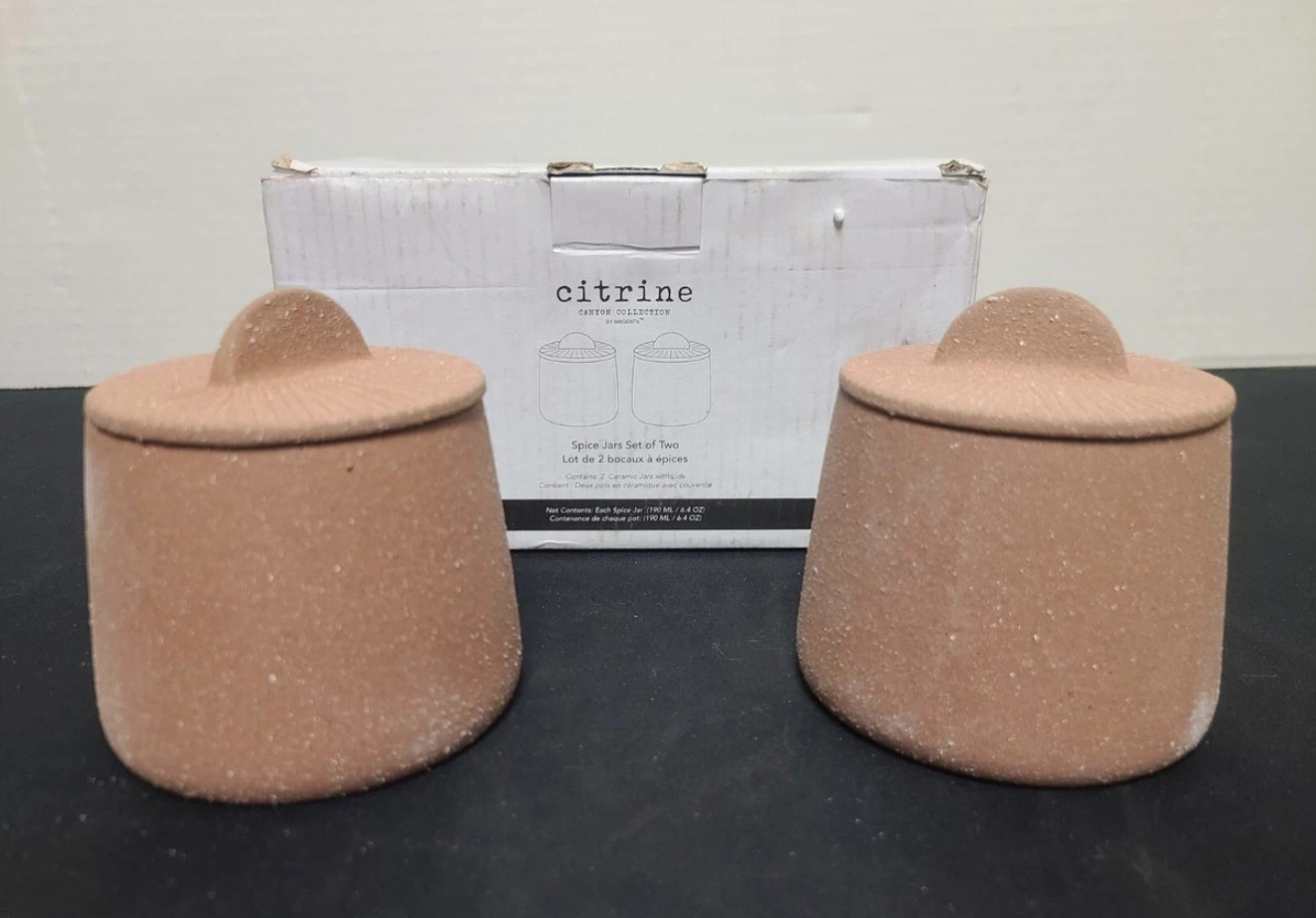 Citrine Canyon Collection Spice Jars (Set of 2) 6.4oz