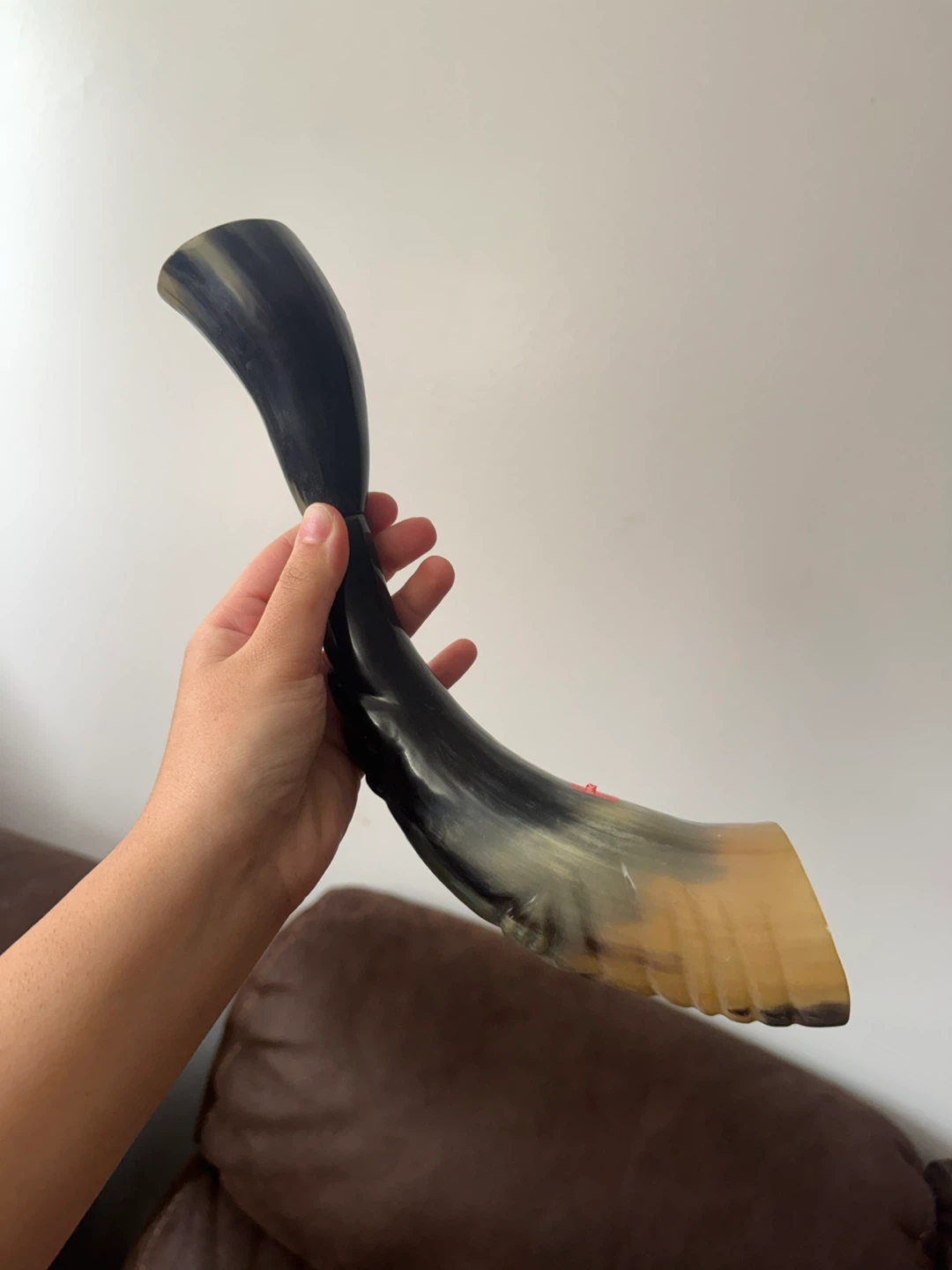 Decorative Floral Drinking Horn