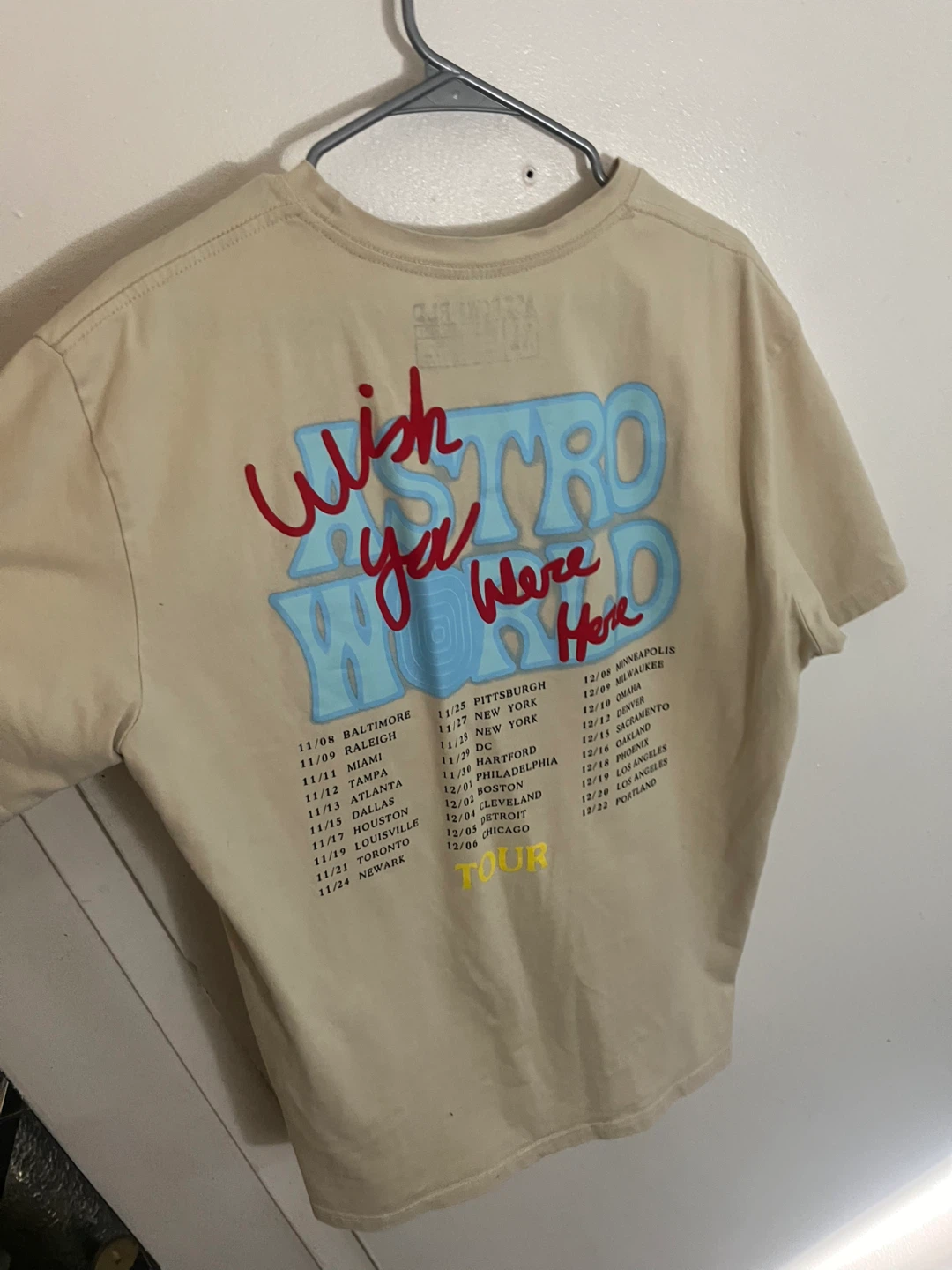 Travis Scott Astroworld Tour T-Shirt size XL custom - photo 4
