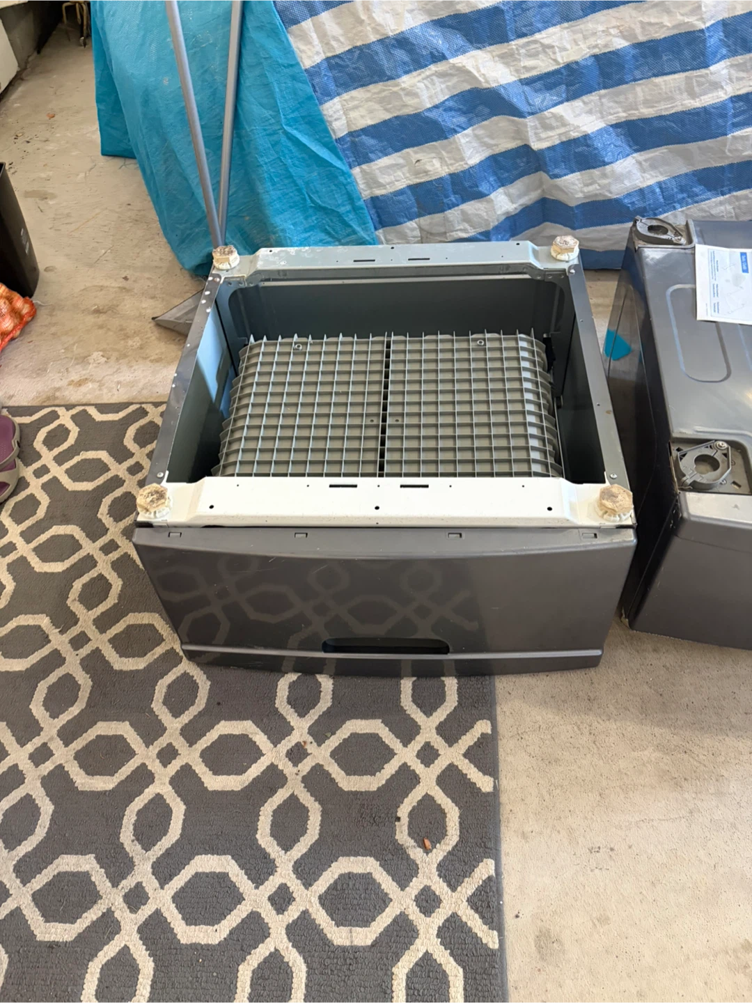 Grey Laundry Pedestal kenmore