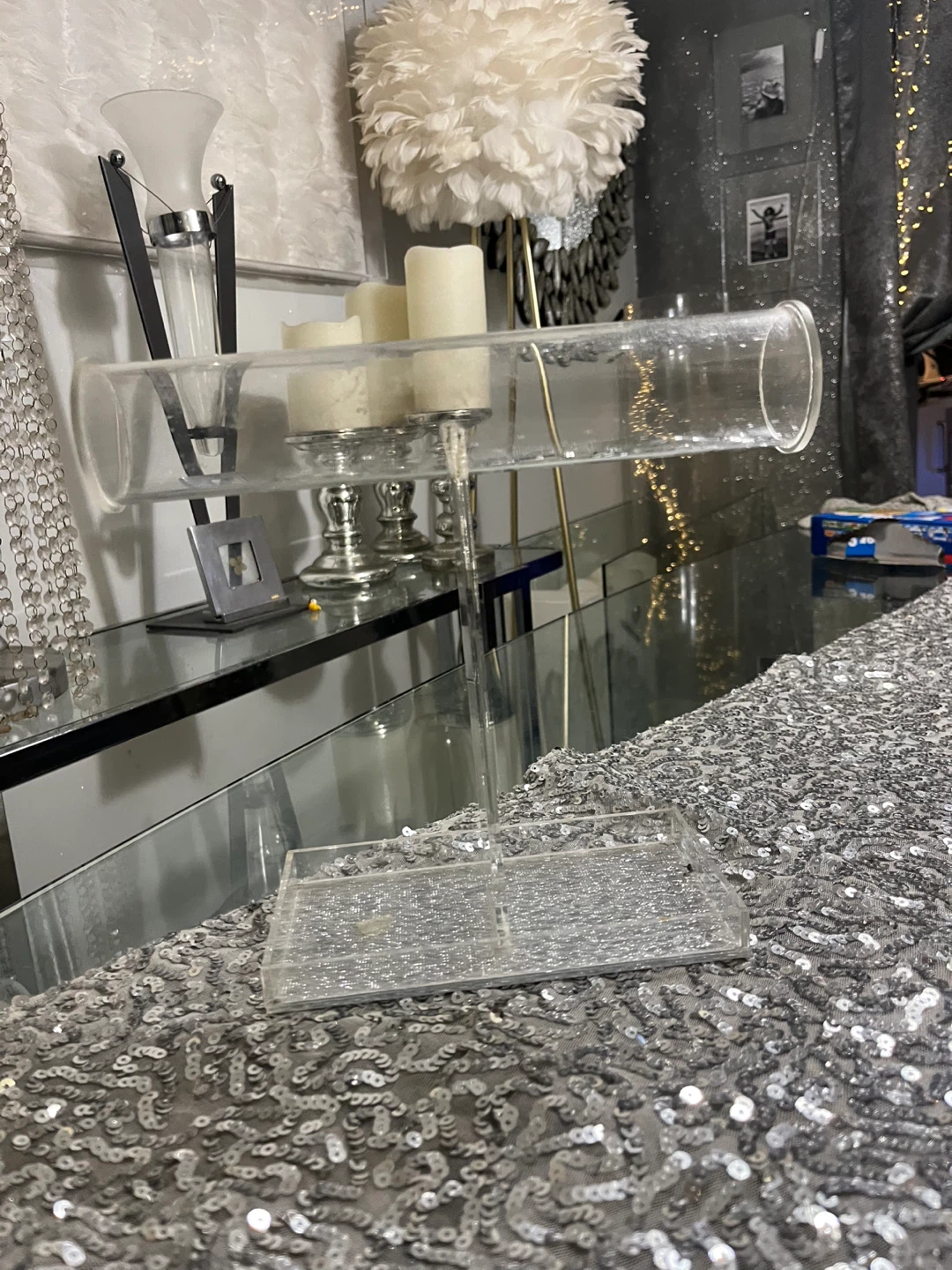 Clear Acrylic T-Bar Jewellery Display Stand - photo 2