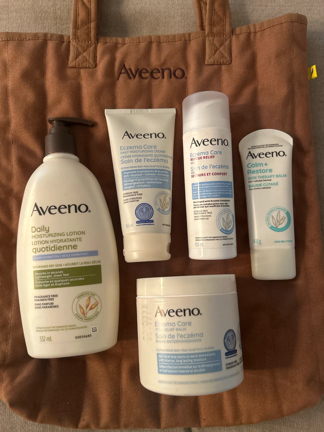 🧴Aveeno Eczema & Sensitive Skin Bundle + branded tote bag ✨ - photo 2