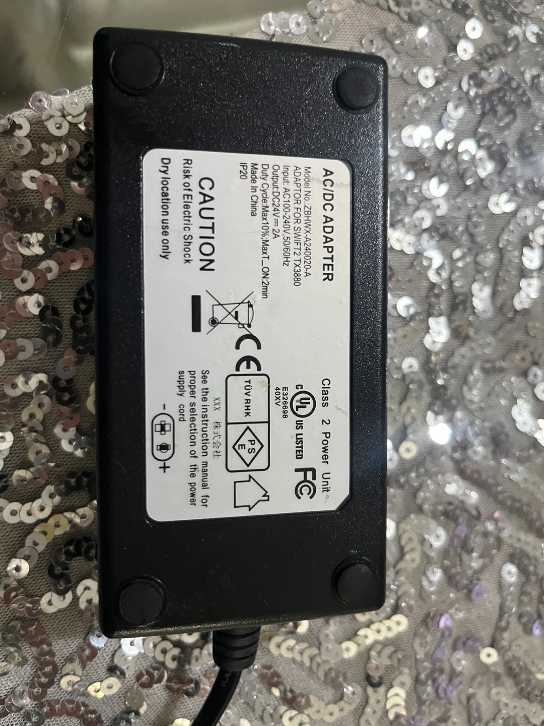 Swift2 TX380 AC/DC Power Adapter - photo 2