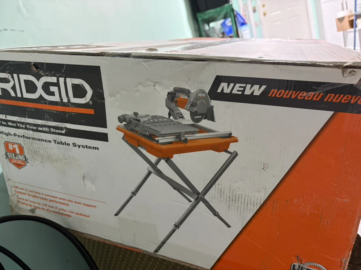 Ridgid 7 in. Wet Tile Saw with Stand - photo 2