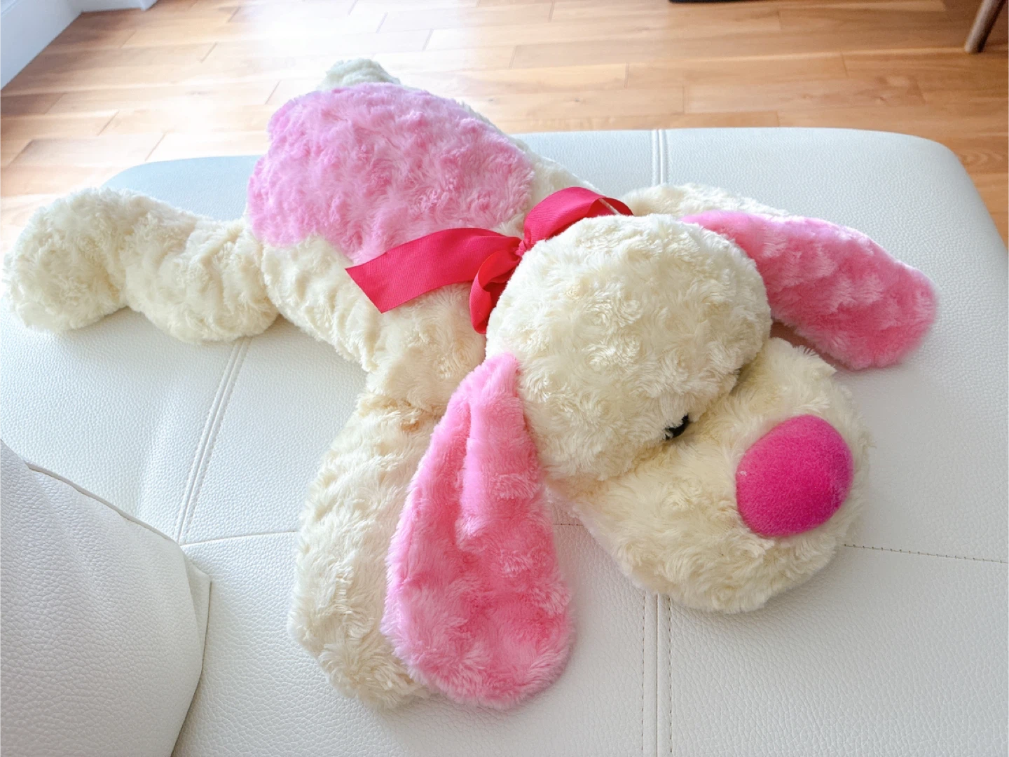 Large Plush Dog Toy with Pink Accents - photo 2
