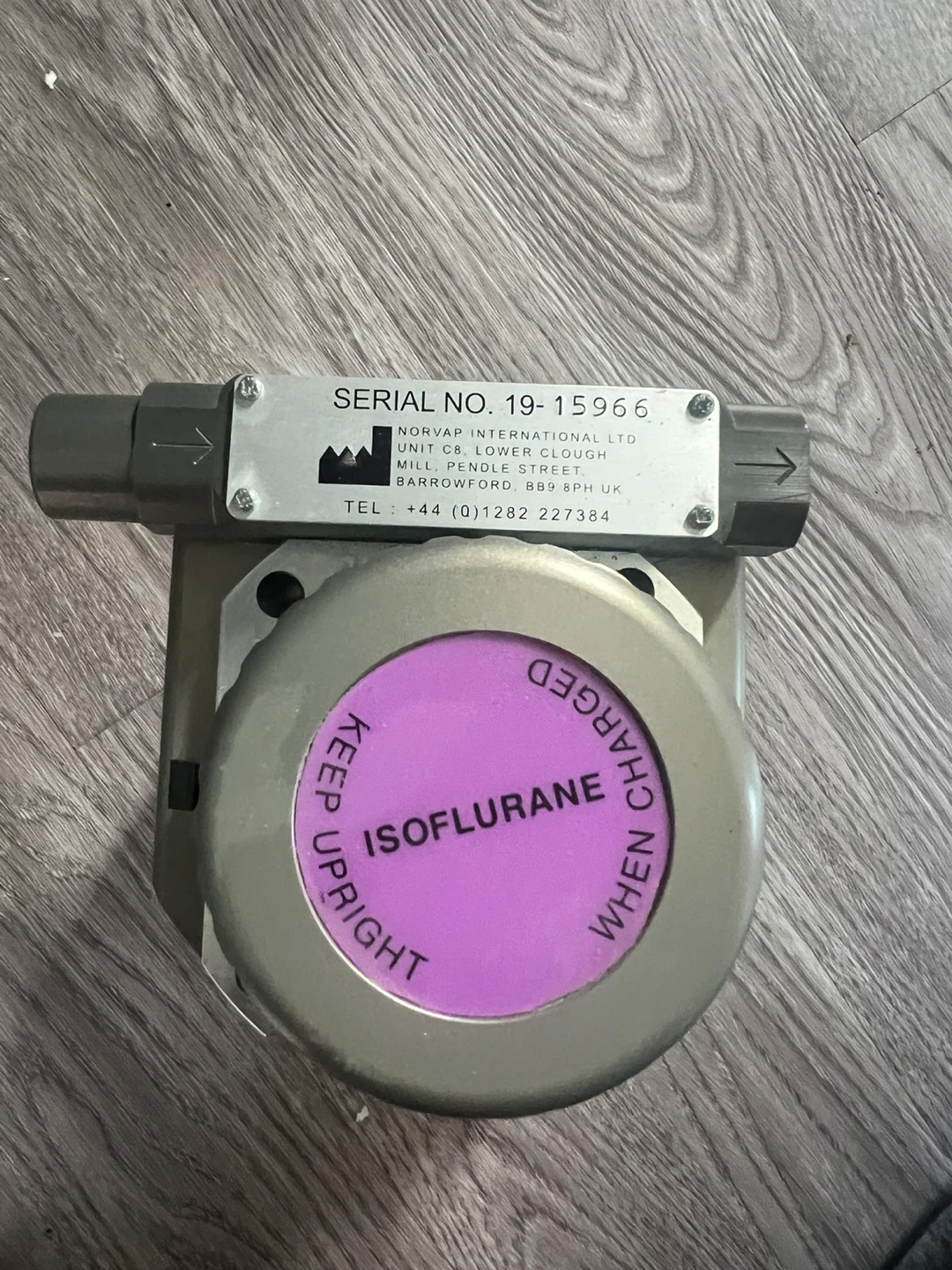 NorVap Luna TEC-3 Isoflurane Vaporizer, Key-Fill version. - photo 3