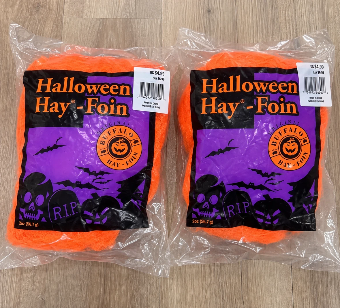 Brand New Halloween Hay – 2 Bags for $3 🎃