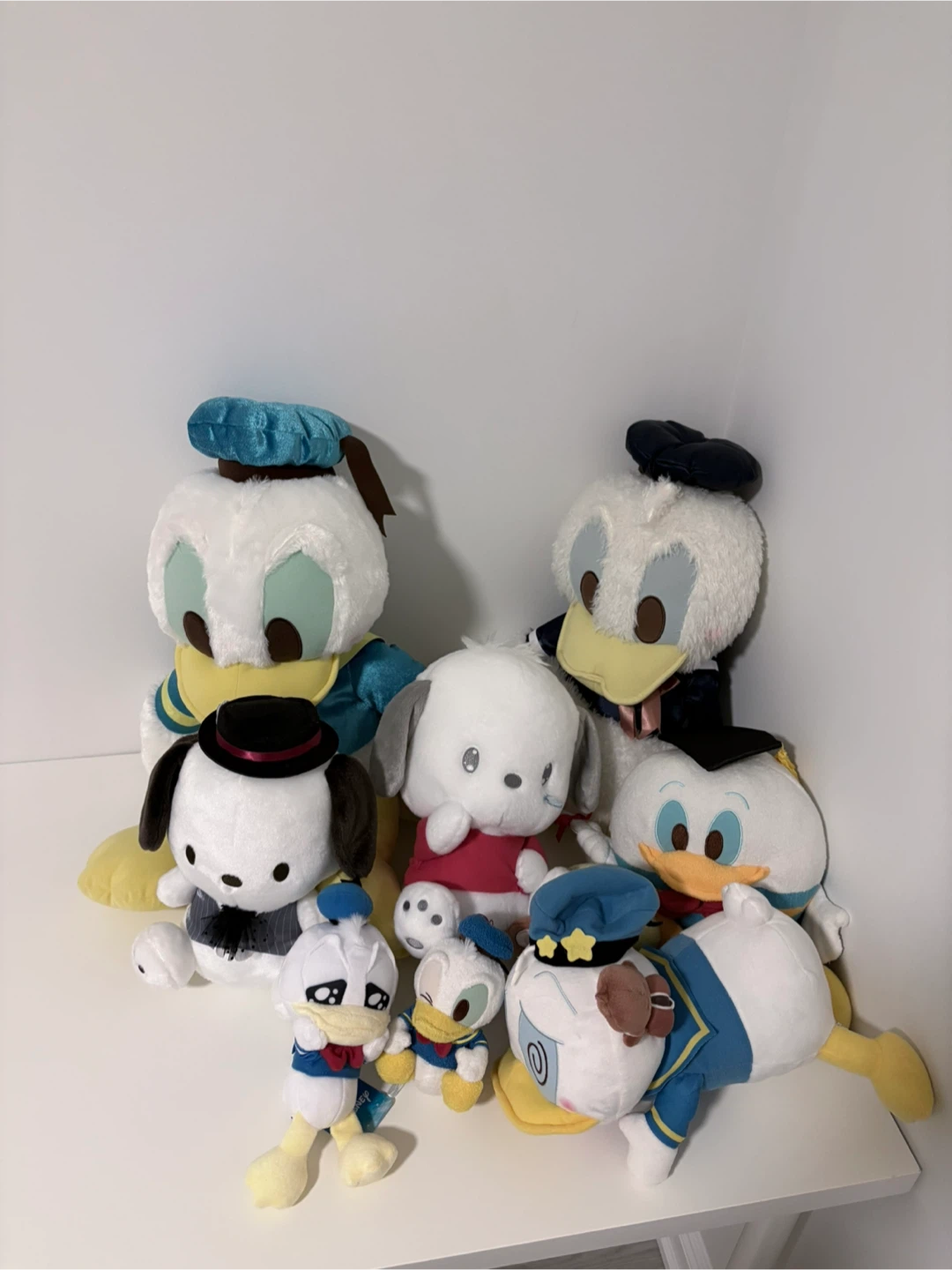 Disney Donald Duck and Sanrio Plush Set