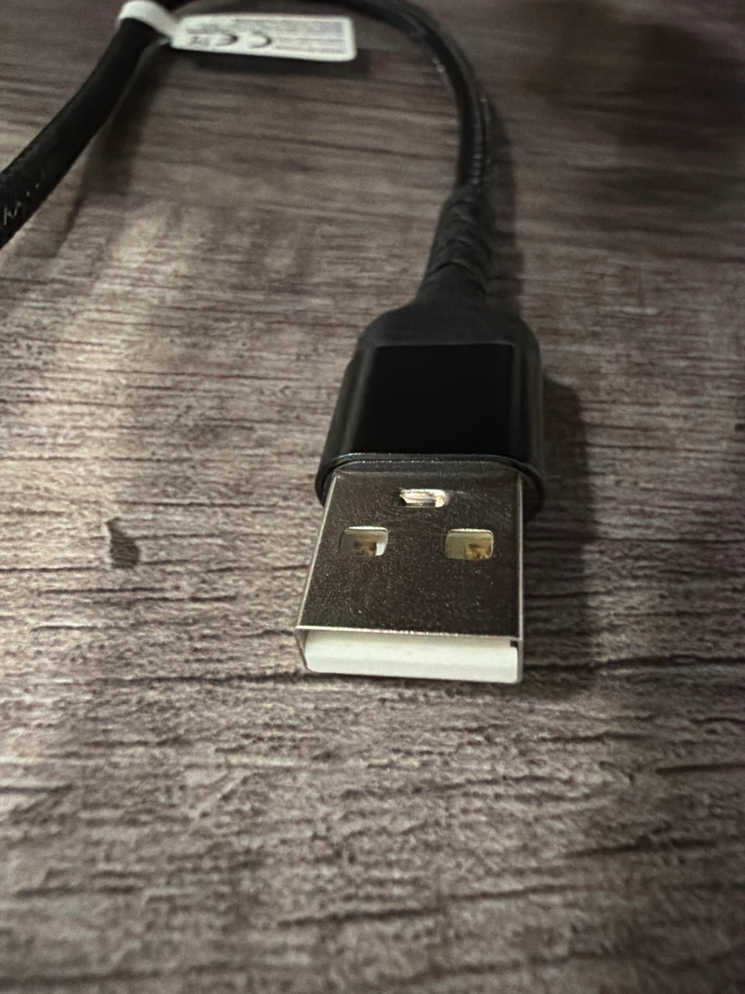 Black Right-Angle Lightning to USB Cable 0.3m - photo 3