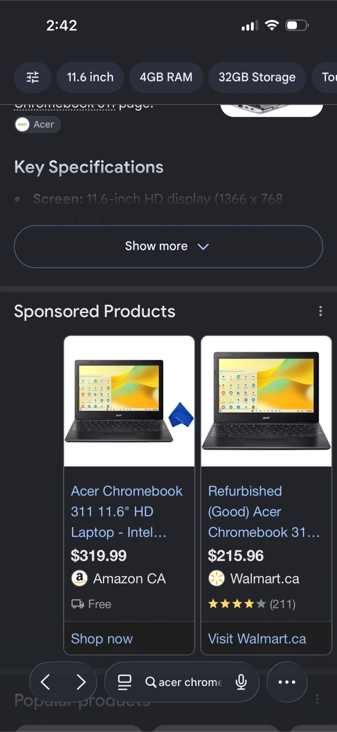 Acer Chromebook Spin 311 11.6 inch - photo 4