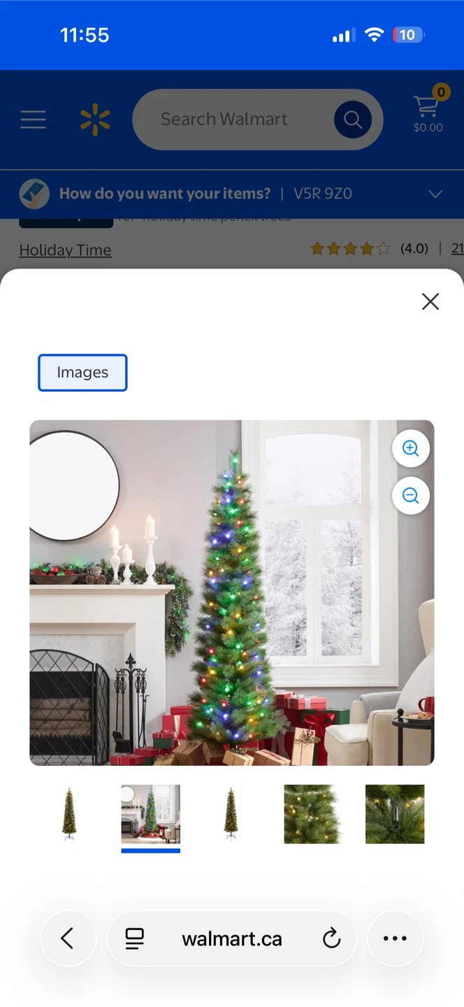 NEW - Holiday Time 7' Pre-Lit Pencil Christmas Tree - photo 2