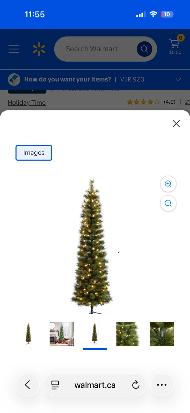 NEW - Holiday Time 7' Pre-Lit Pencil Christmas Tree - photo 3