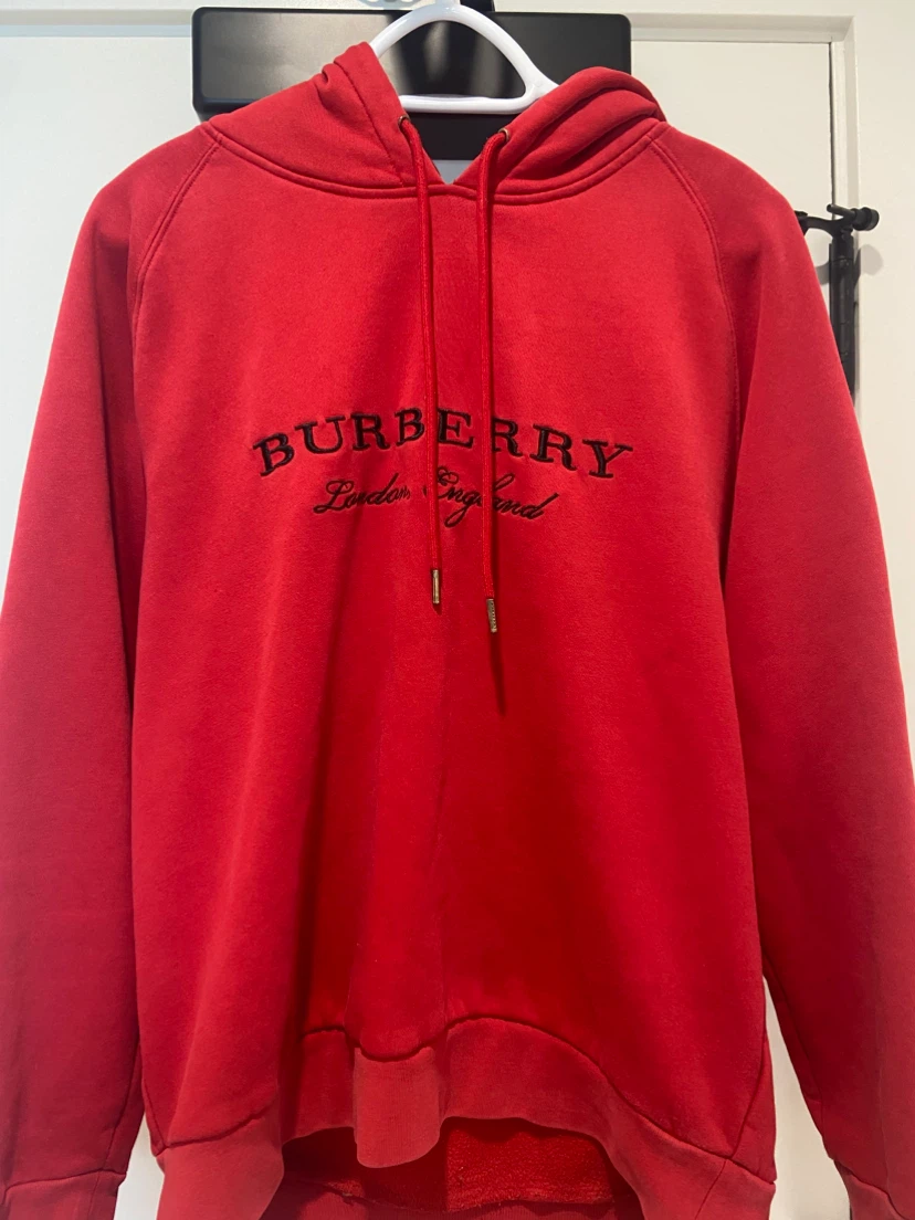 Burberry Red Logo Hoodie
