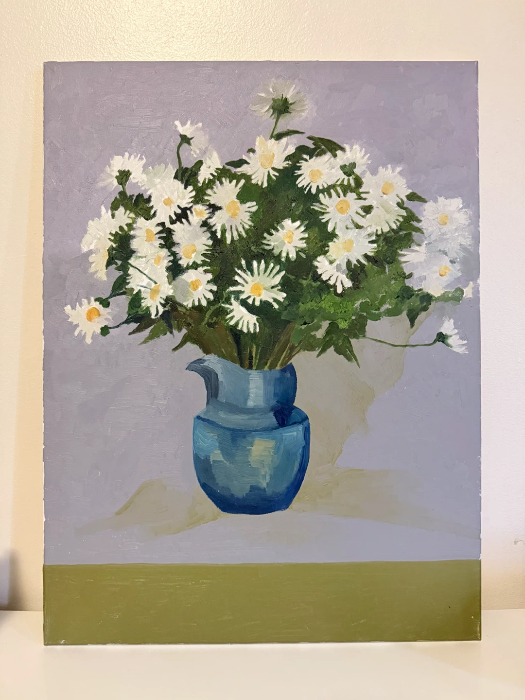 Original Daisy Floral Painting on Canvas
