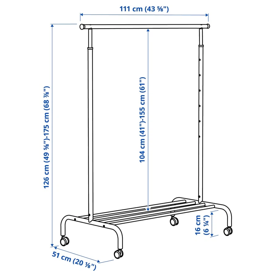 Ikea Rigga Clothes Rack - photo 3