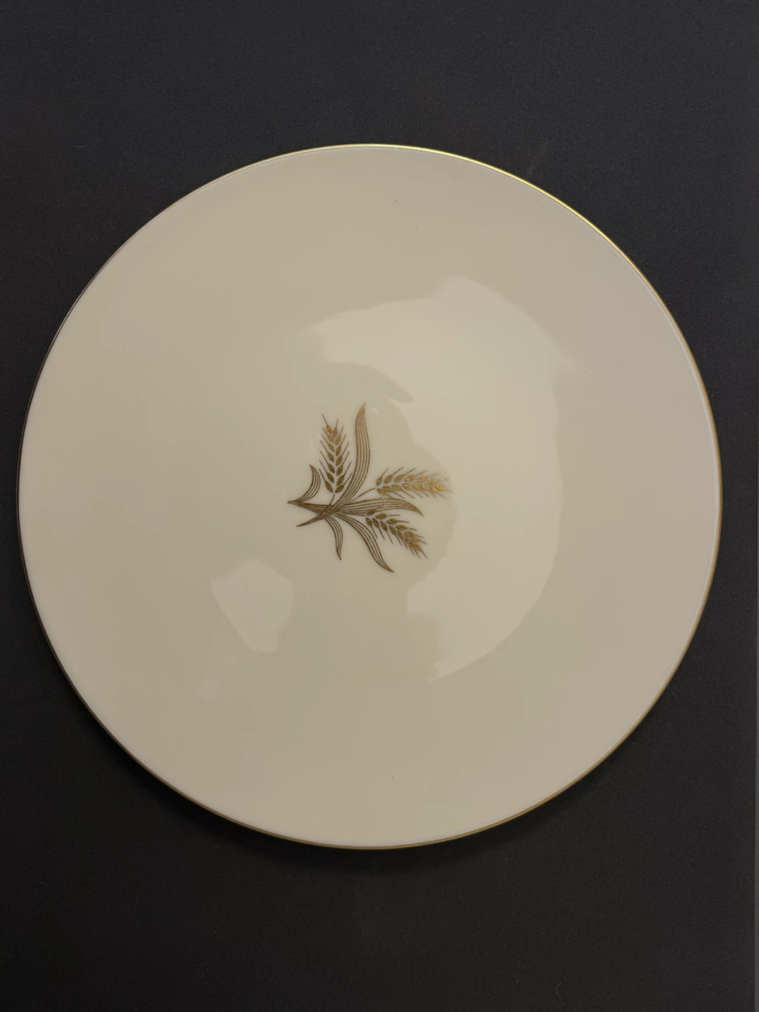 Set of 3 Lenox Wheat Pattern China Plates