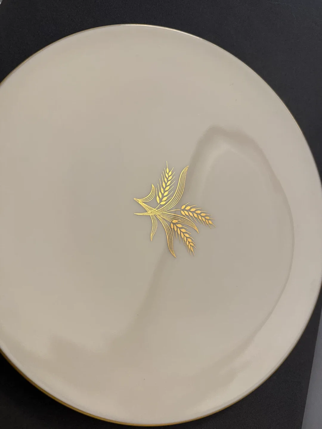 Set of 3 Lenox Wheat Pattern China Plates - photo 2
