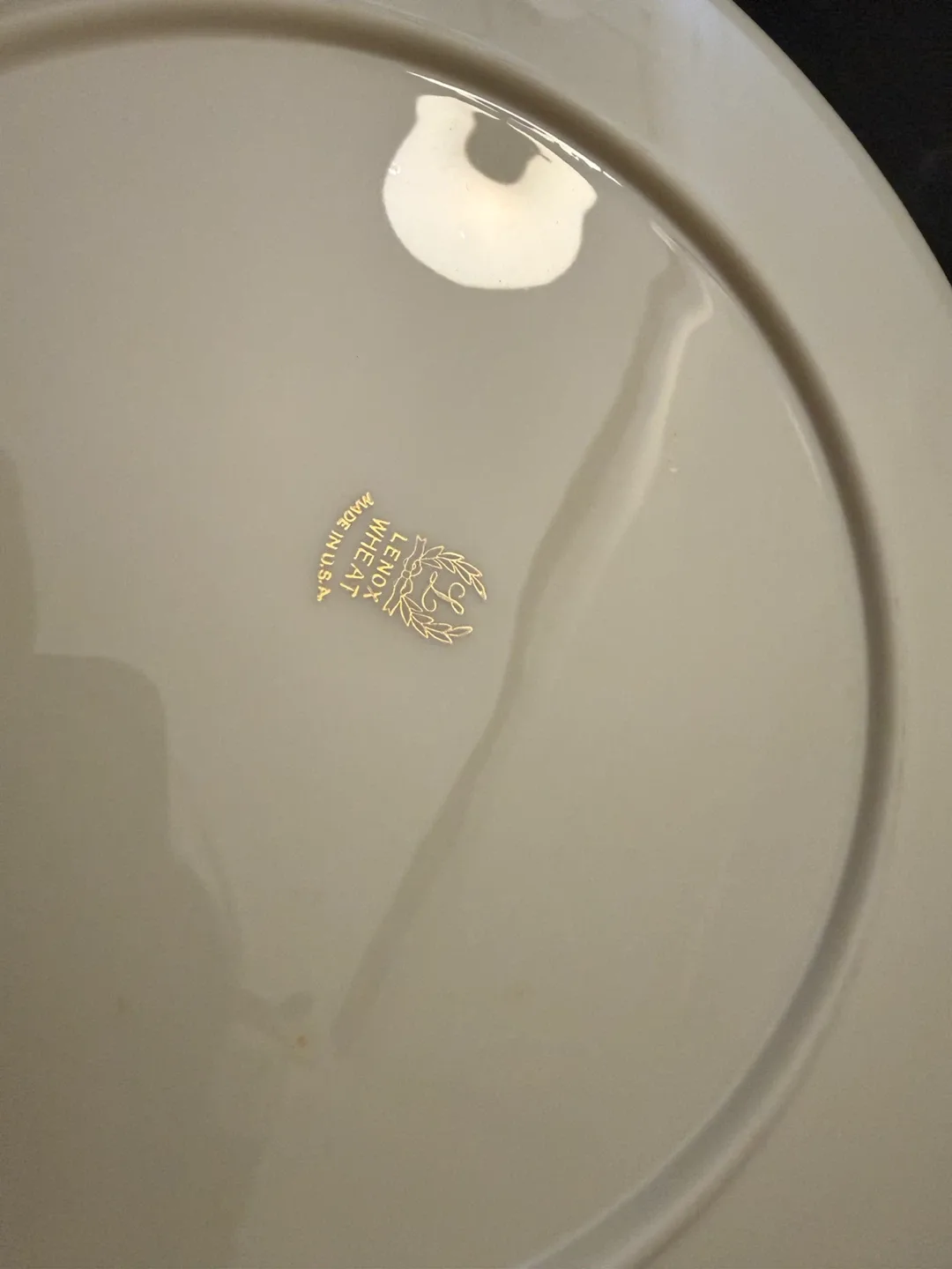 Set of 3 Lenox Wheat Pattern China Plates - photo 4