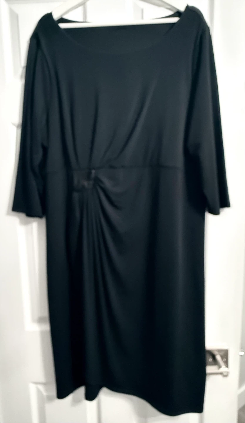 Black Dress with Sequin Detail - Size 1X - photo 2