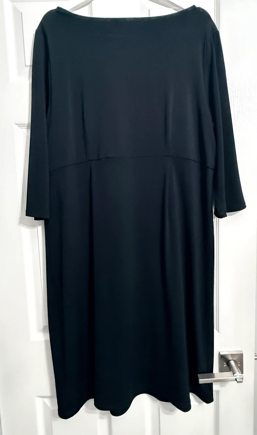 Black Dress with Sequin Detail - Size 1X - photo 4
