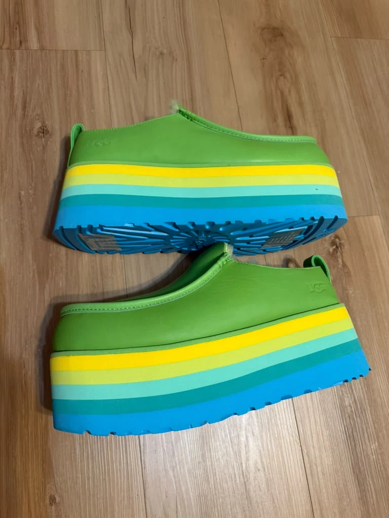 UGG Platform Mules Green