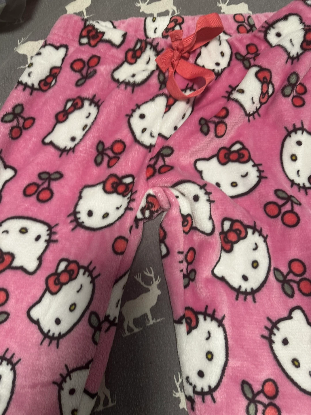 Hello Kitty fleece pajama bottoms
