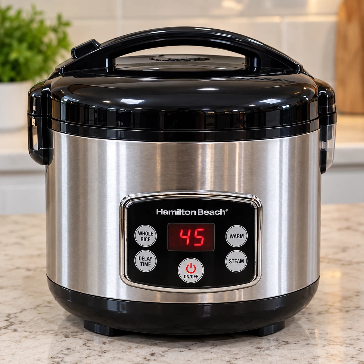 Hamilton Beach Digital Simplicity Rice Cooker and Steamer