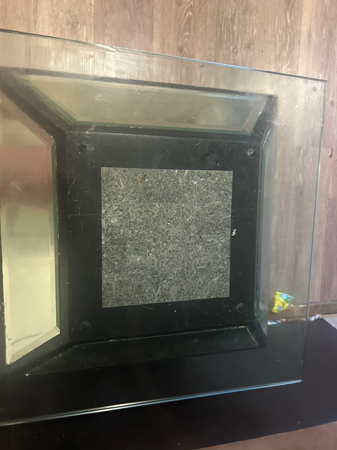 Stone and Glass Accent Table
