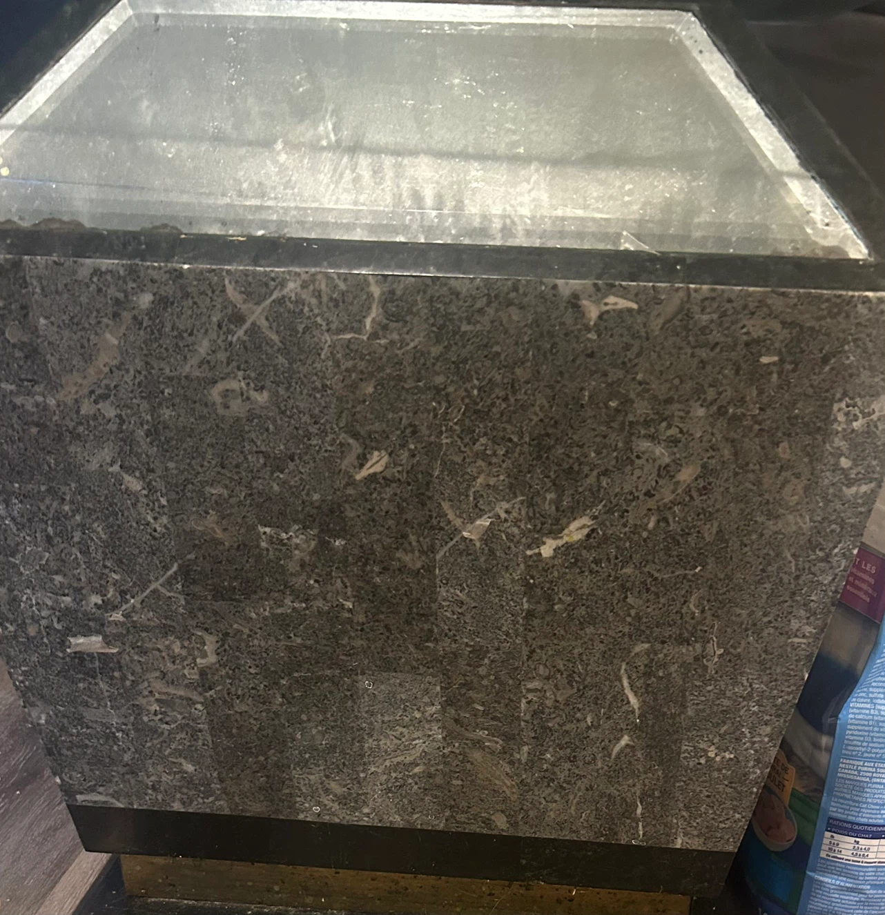 Stone and Glass Accent Table - photo 2