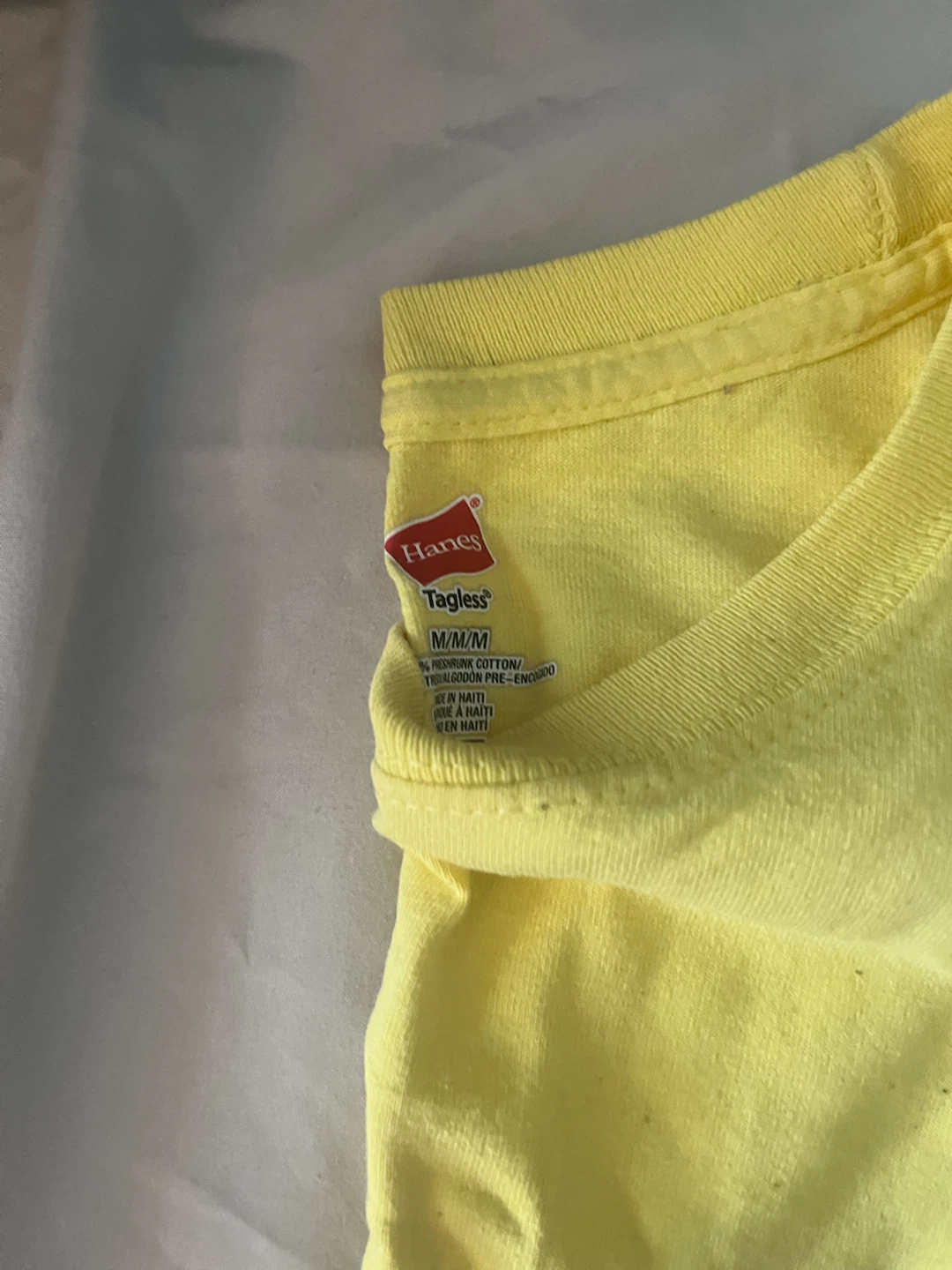 Hanes Yellow Long Sleeve T-Shirt