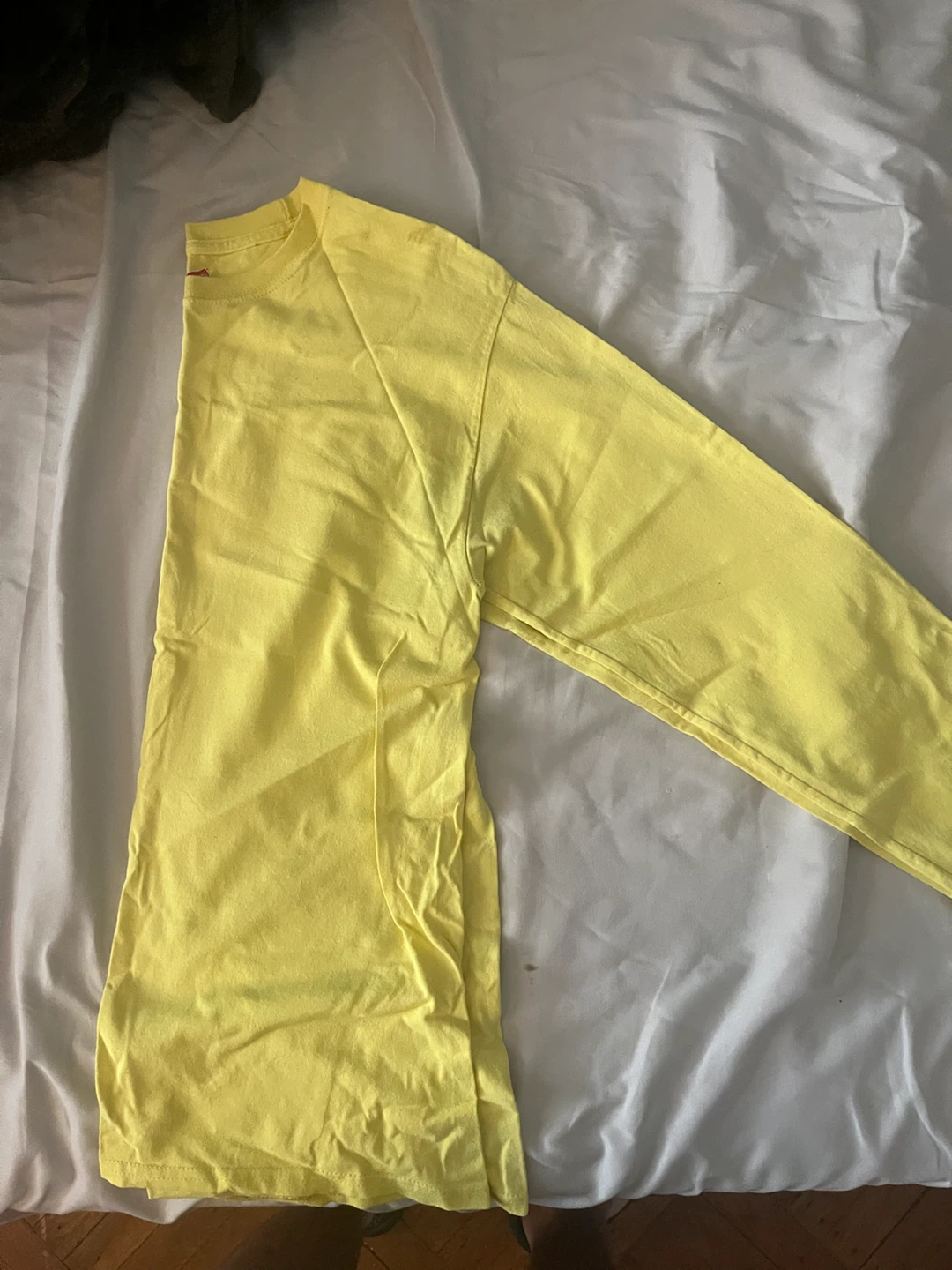 Hanes Yellow Long Sleeve T-Shirt - photo 3