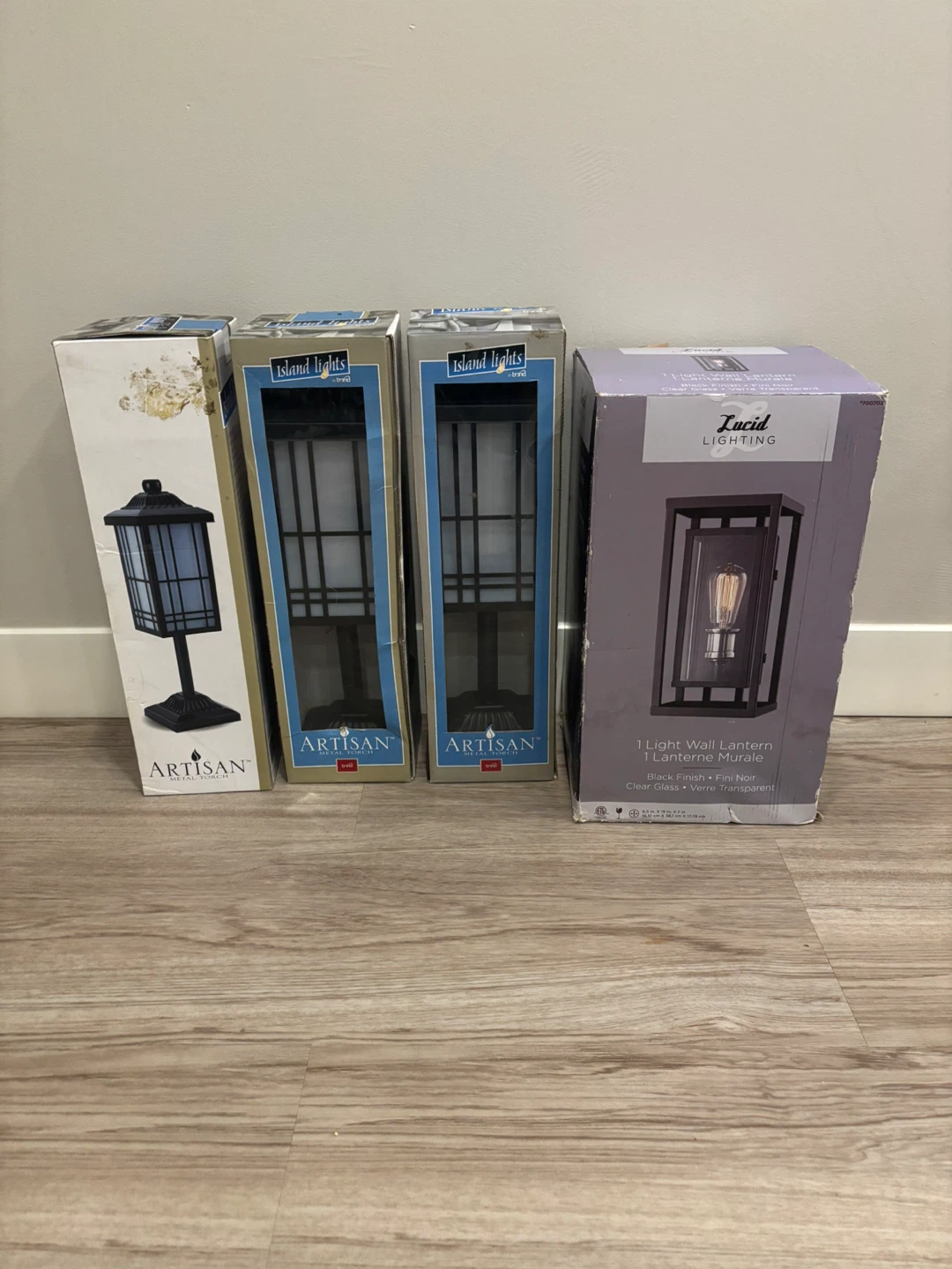 Set of 4 Outdoor Lights