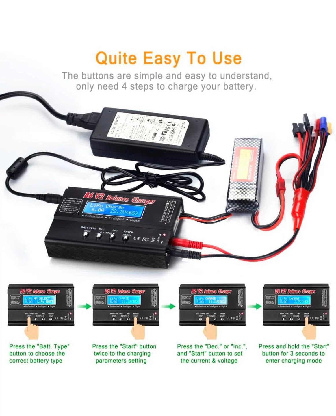 B6 V2 Balance Charger - photo 5
