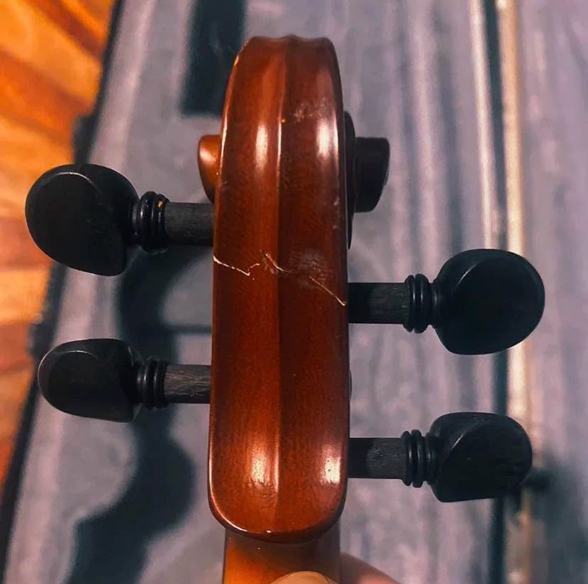 1/8 Small Violin + Case & 2 Bows - photo 5