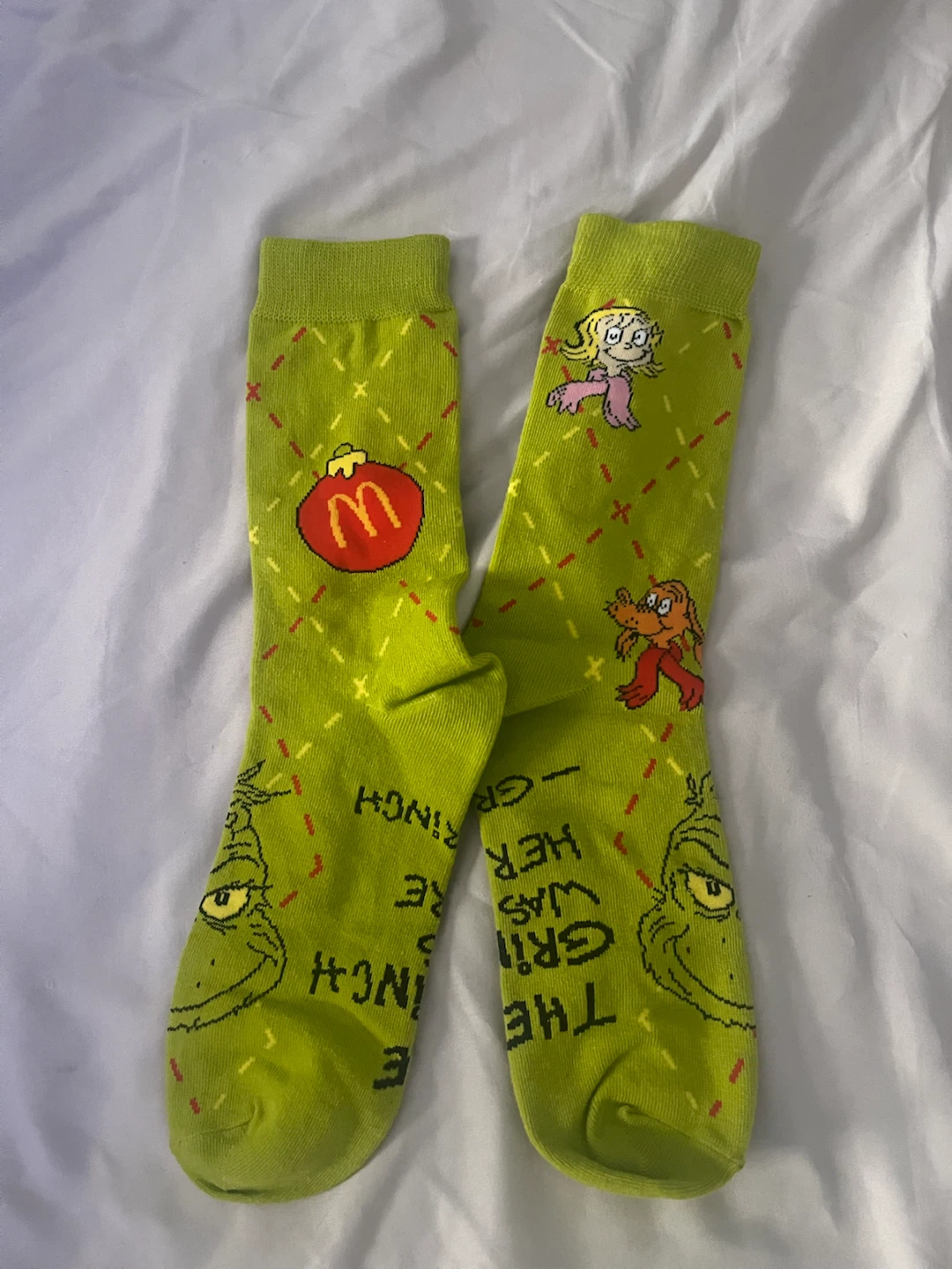 McDonalds The Grinch Socks Brand New - photo 4