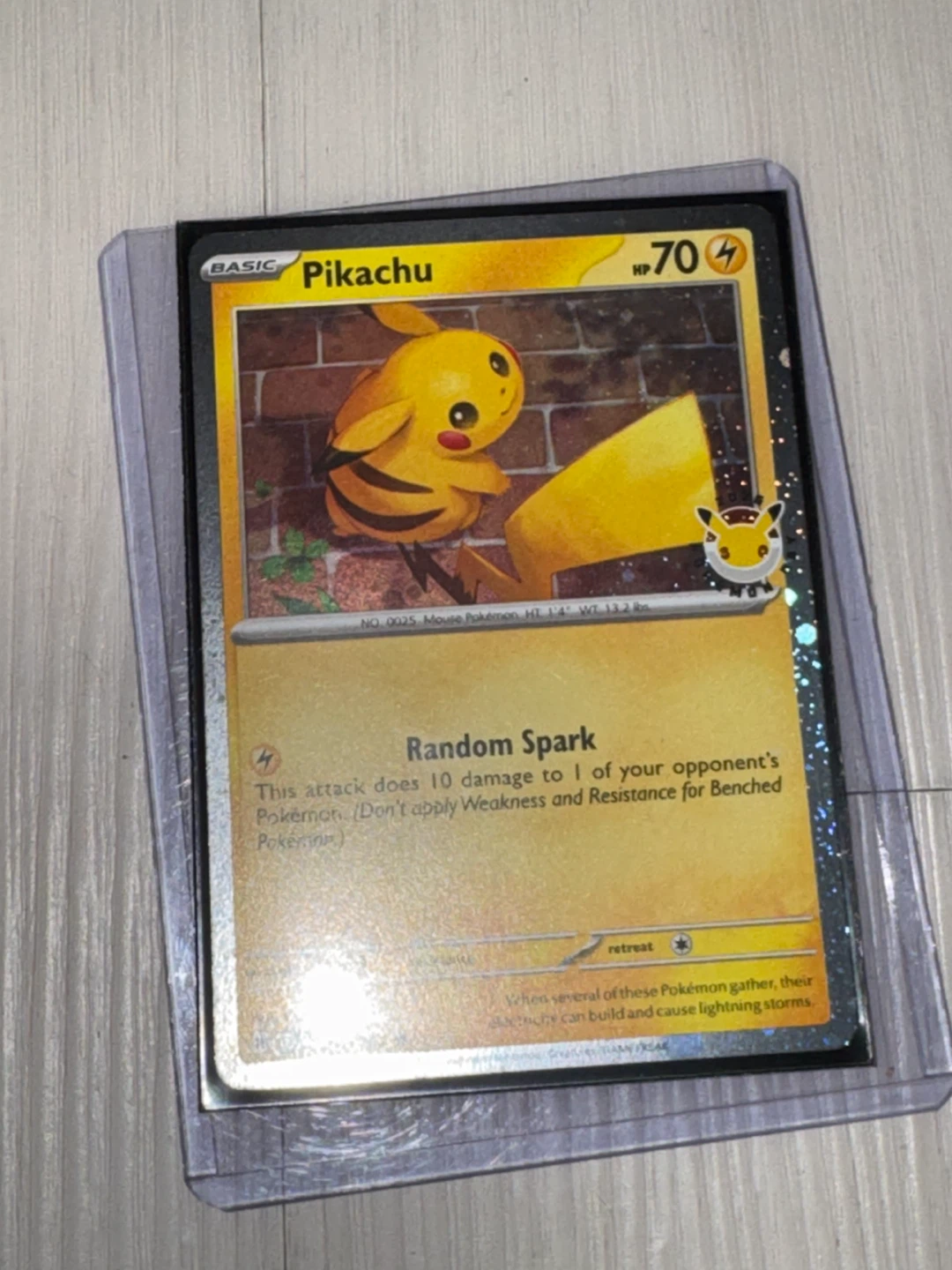 Pikachu 25th Anniversary Pokémon Card