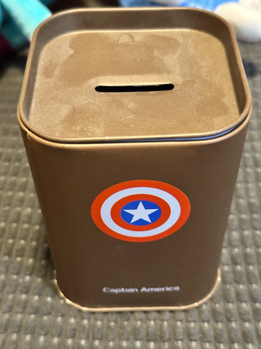 Captain America Metal Coin Bank