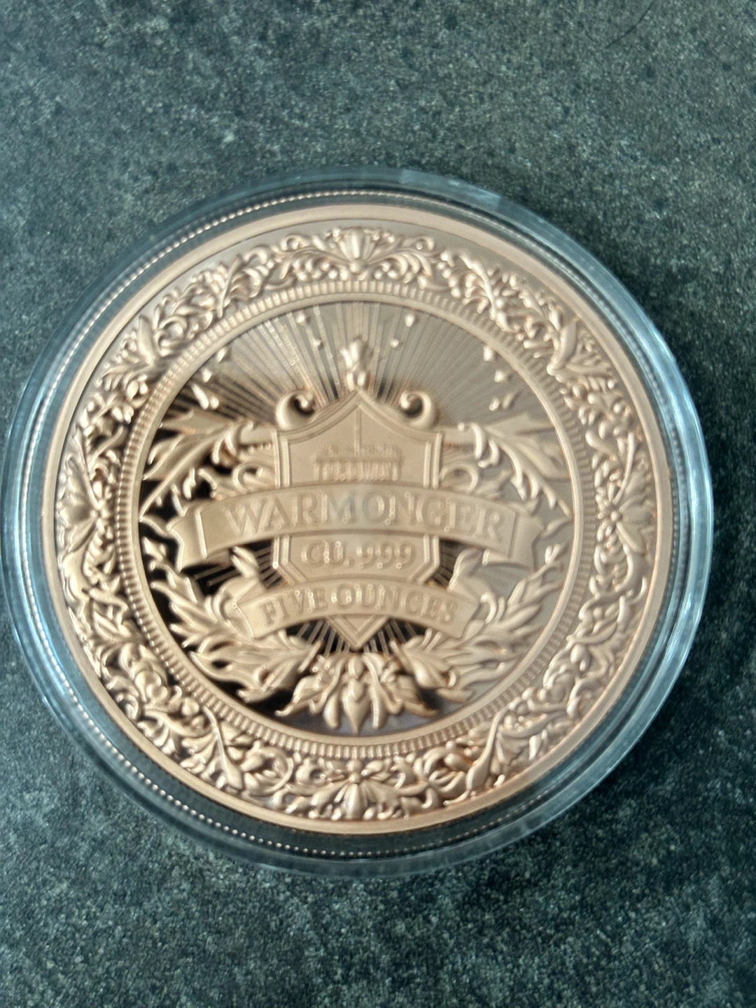 Warmonger 5 oz Copper Coin