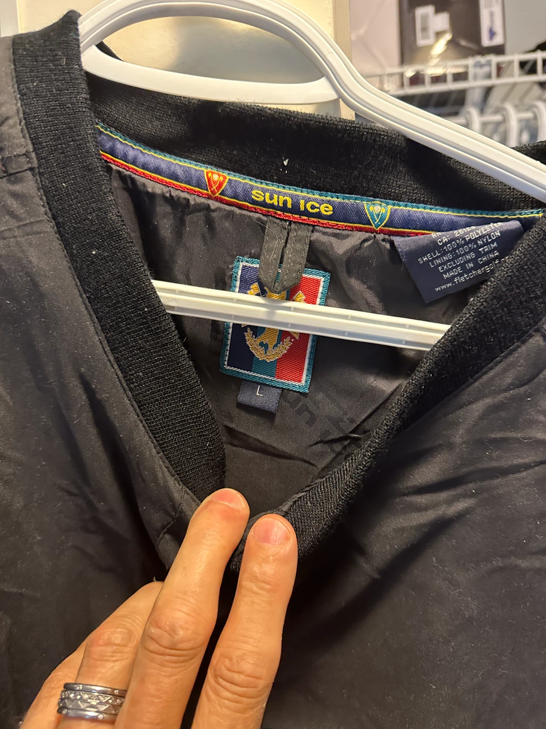 Sunice Black Pullover Jacket
