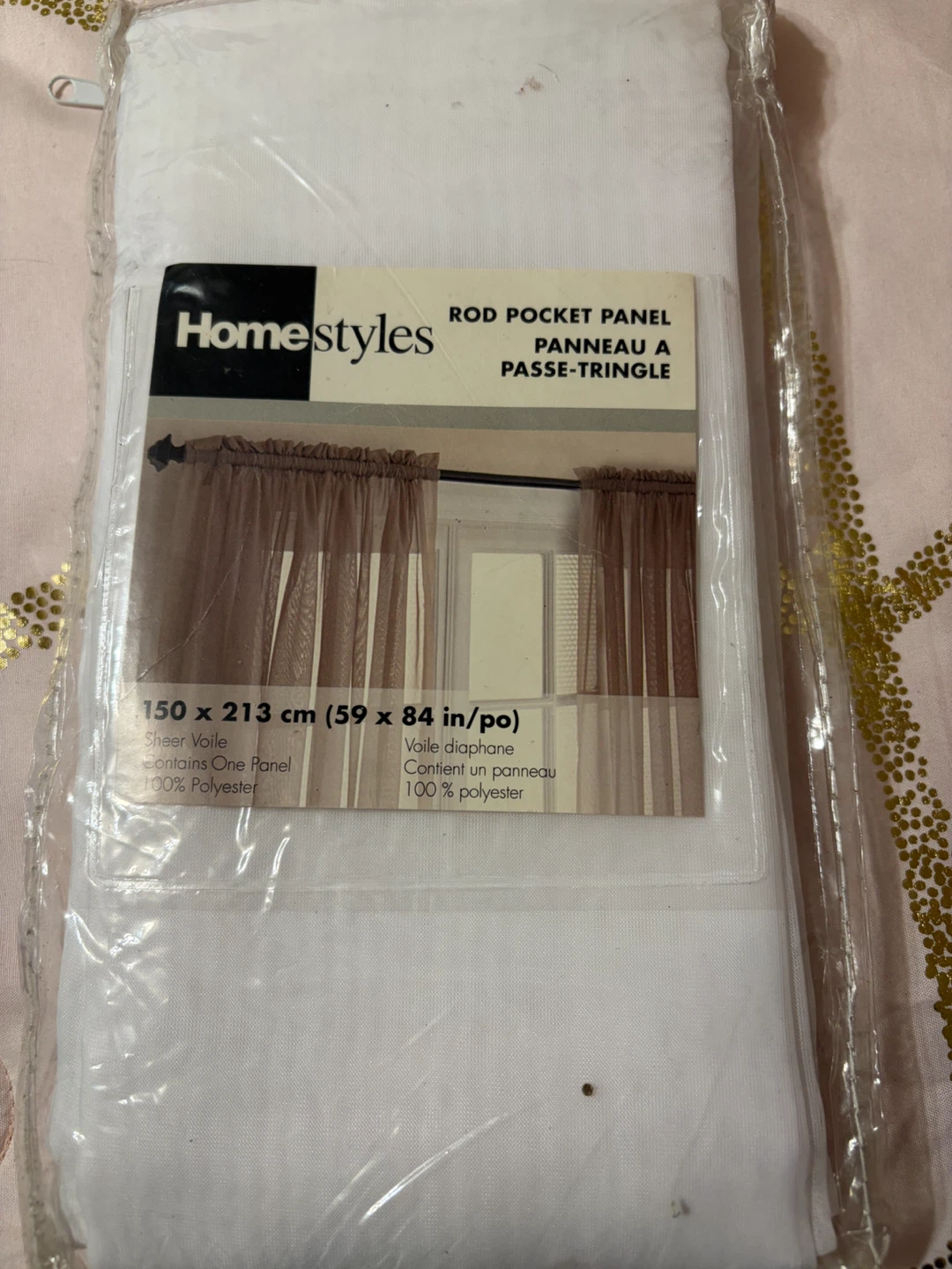 Homestyles Sheer Voile Rod Pocket Curtain Panel - photo 5