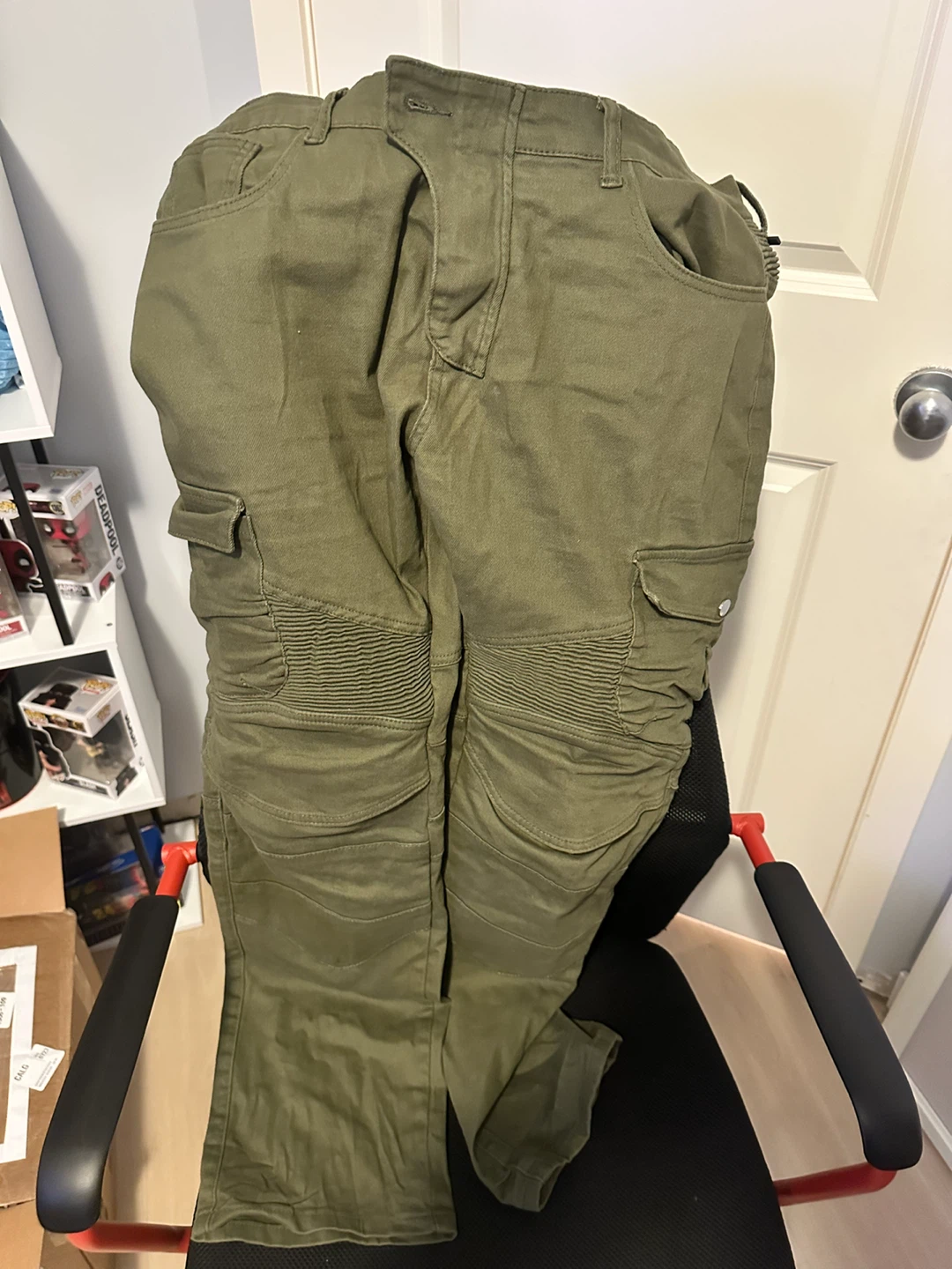 Moto Pants Olive Green Size XL - photo 2