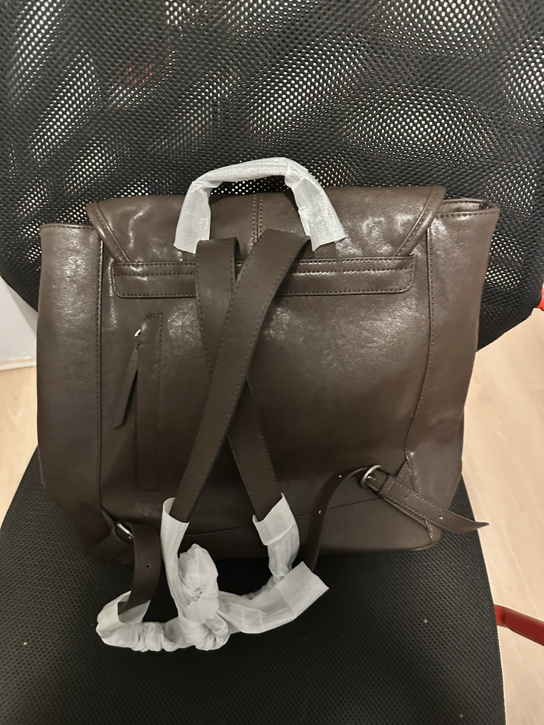 Brown Leather Backpack