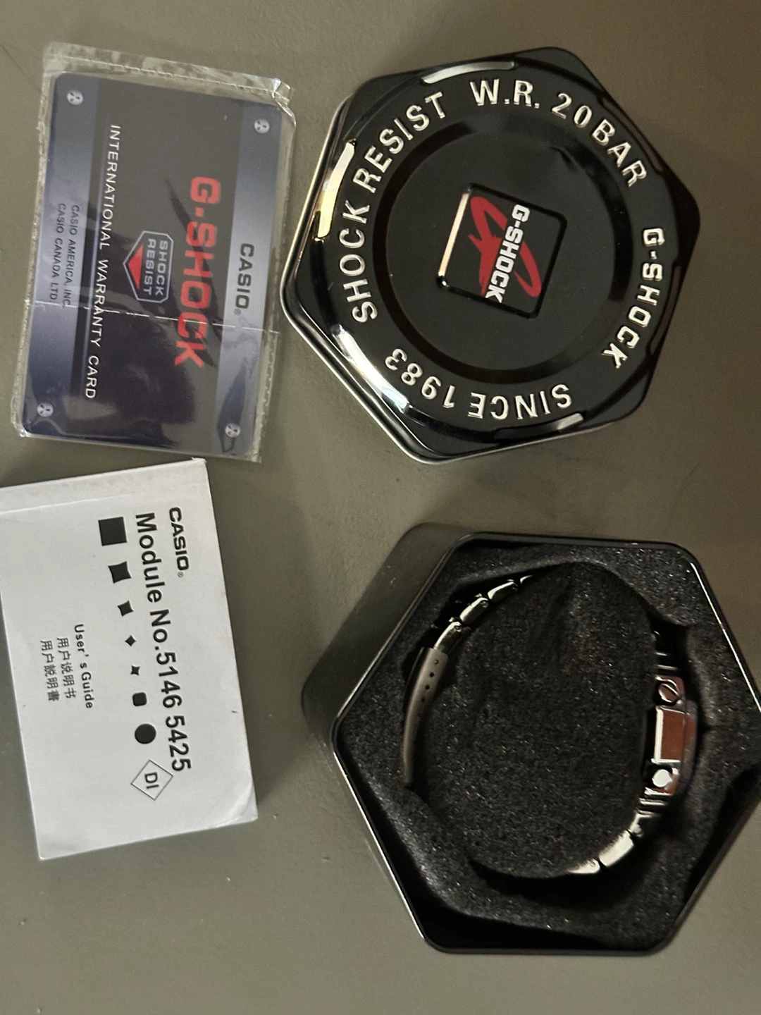 Casio G-Shock Silver Metal Watch