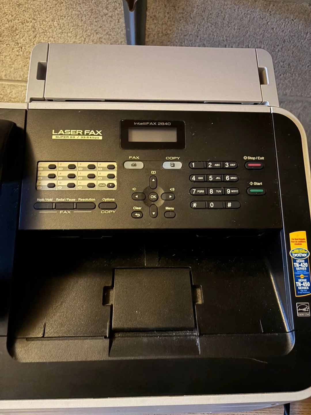 Brother IntelliFAX 2840 Laser Fax Machine - photo 2