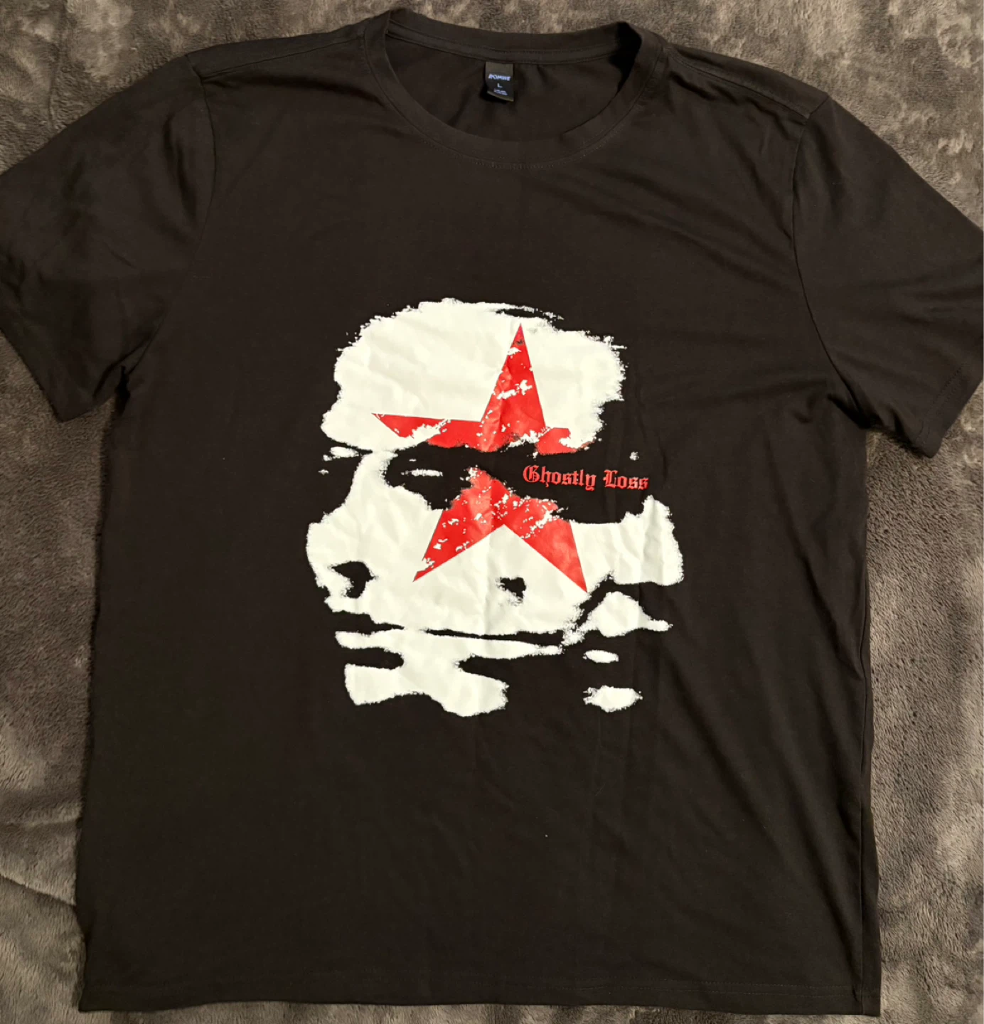 Romwe Ghostly Loss Graphic T-Shirt